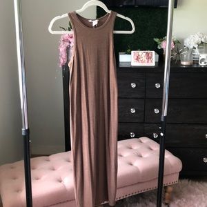 Caramel form fitting sundress